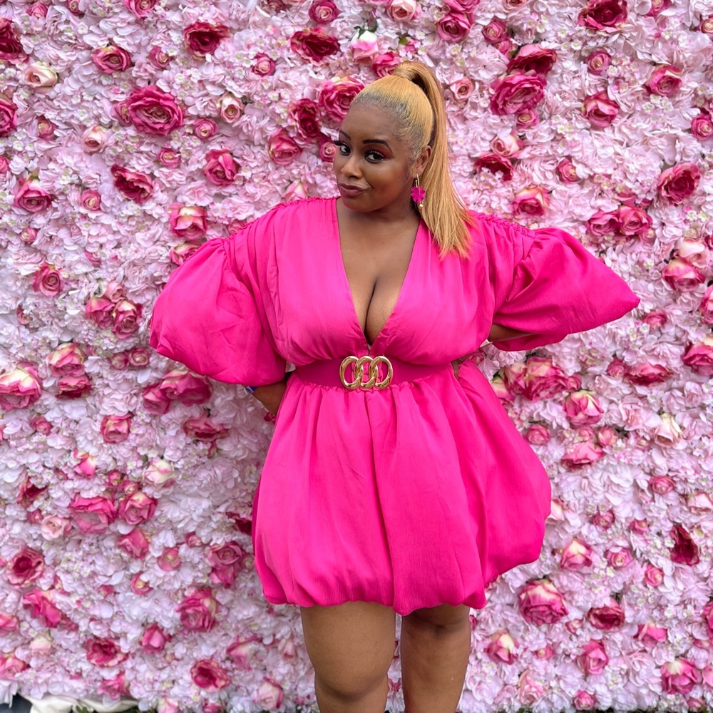 A Pink Statement Dress